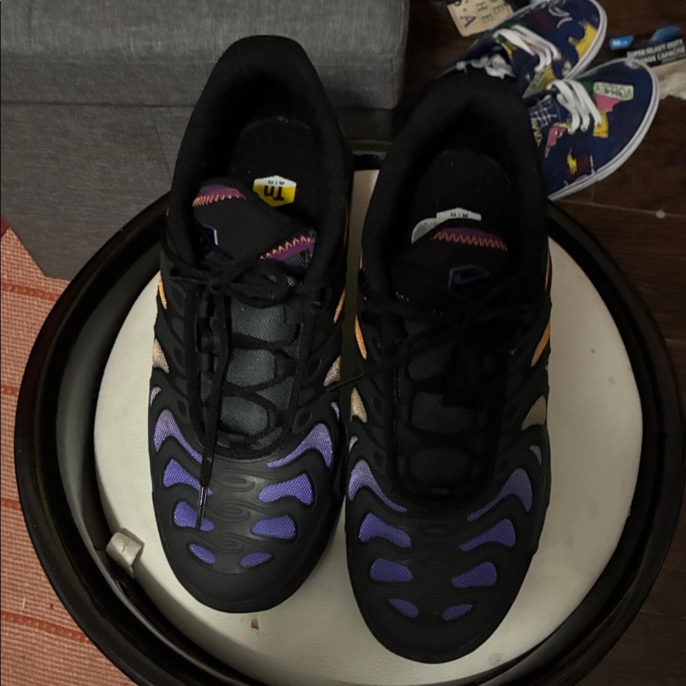 Kids Black and Purple Sneakers
